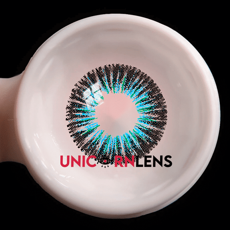 Unicornlens Blue Dandelion Colored Contact Lenses - Unicornlens