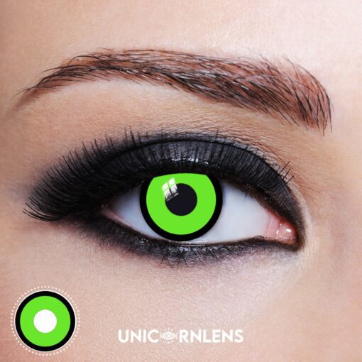 Unicornlens Black Green Colored Contact Lenses - Unicornlens
