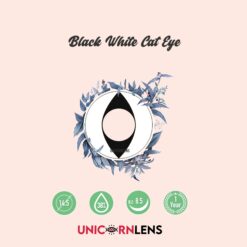 Unicornlens Black White Cat Eye Colored Contact Lenses - Unicornlens