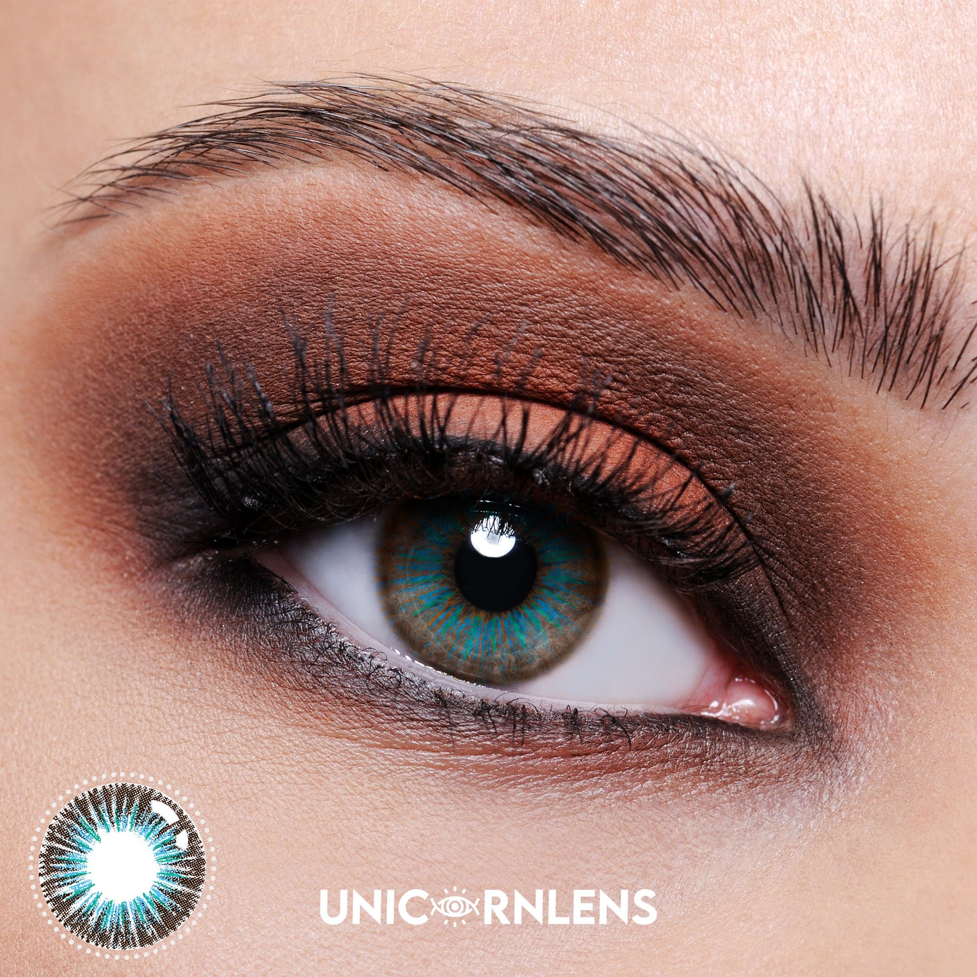 Unicornlens Blue Dandelion Colored Contact Lenses - Unicornlens