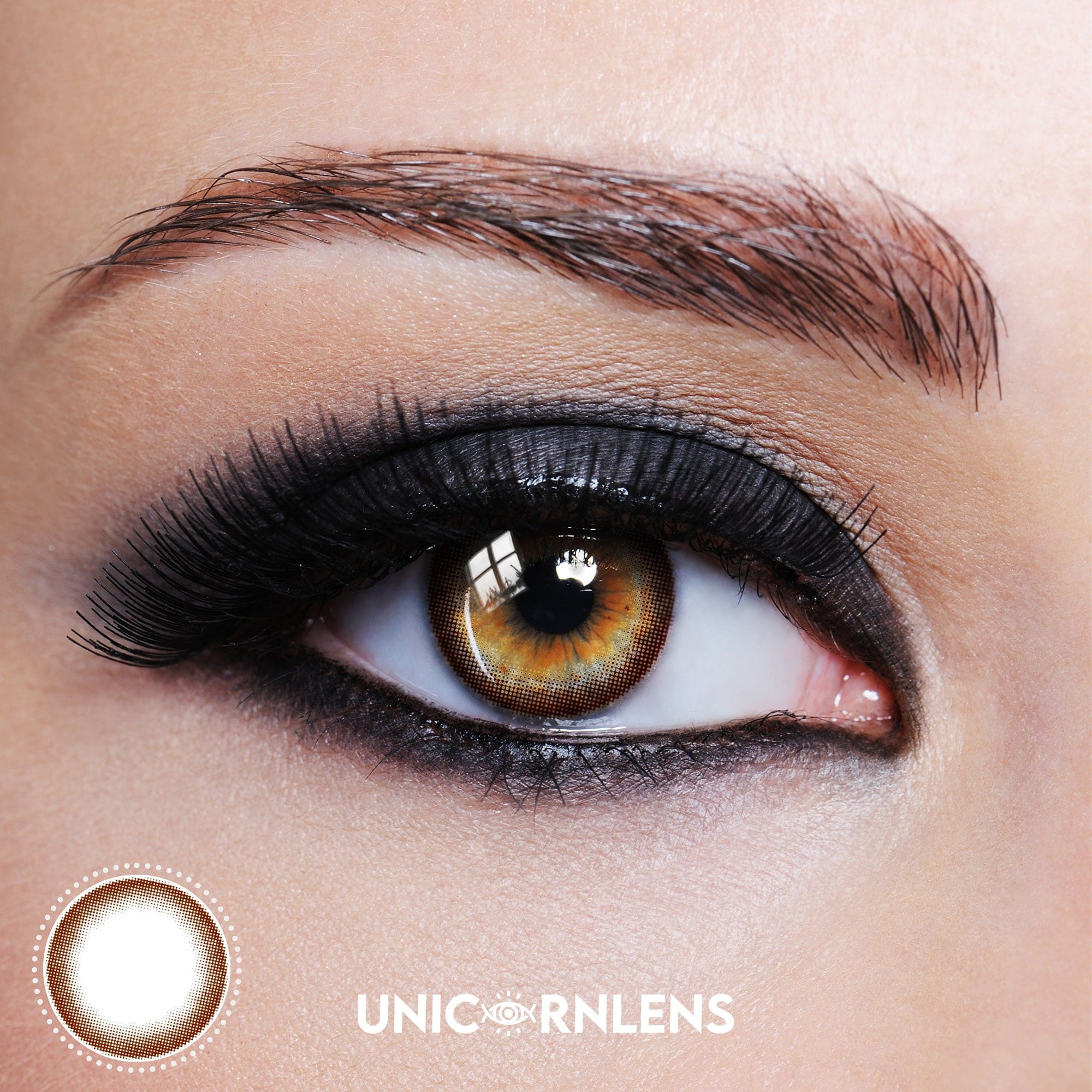 Unicornlens Brown Ring Colored Contact Lenses - Unicornlens
