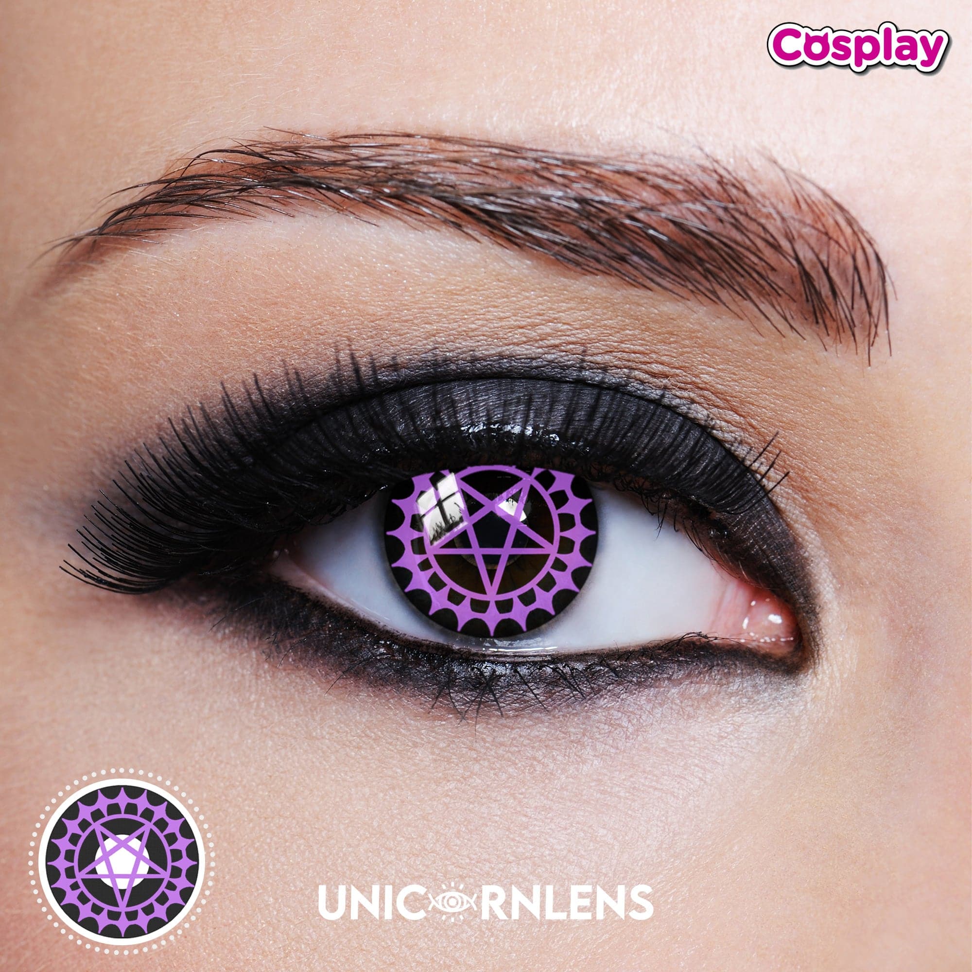 Unicornlens Ciel’s Contract Purple Colored Contact Lenses - Unicornlens