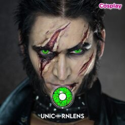 Unicornlens Creepy Black-Green Zombie Contact Lens - Unicornlens