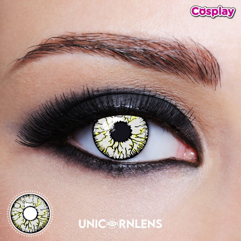 Unicornlens Creepy Green-White Zombie Contact Lens - Unicornlens