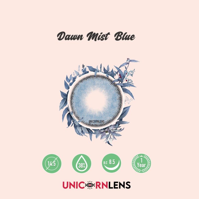 Unicornlens Dawn Mist Blue Colored Contact Lenses - Unicornlens