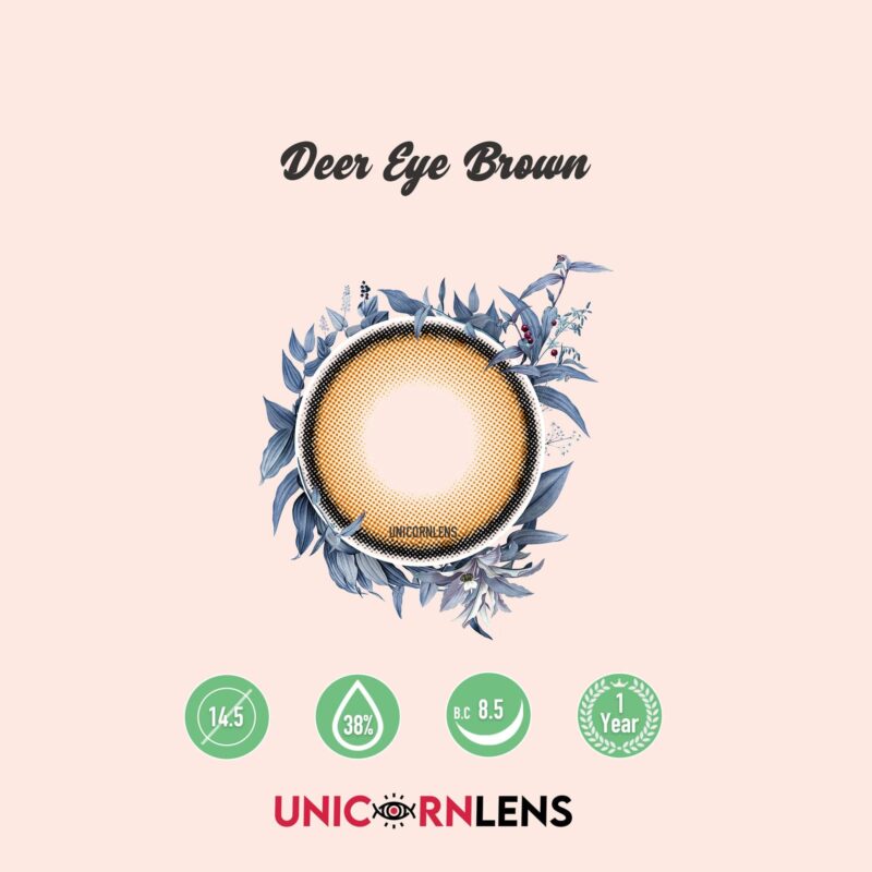 Unicornlens Deer Eye Brown Colored Contact Lenses - Unicornlens