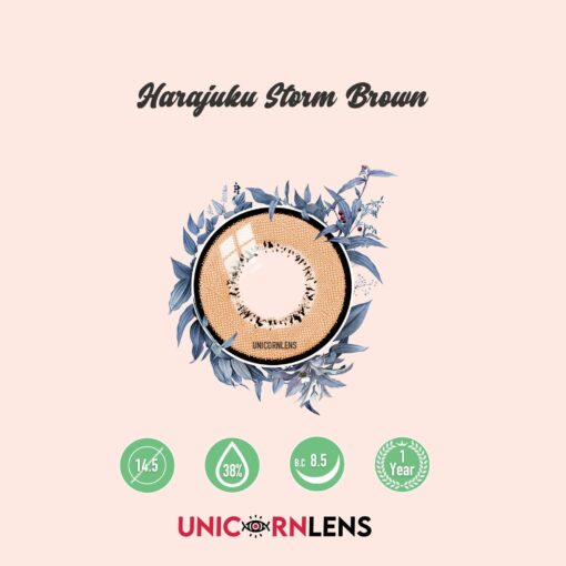 Unicornlens Harajuku Storm Brown Colored Contact Lenses - Unicornlens