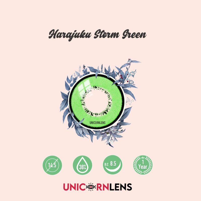 Unicornlens Harajuku Storm Green Colored Contact Lenses - Unicornlens