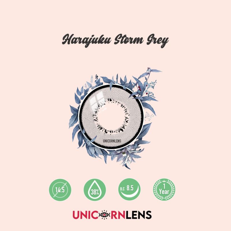 Unicornlens Harajuku Storm Grey Colored Contact Lenses - Unicornlens