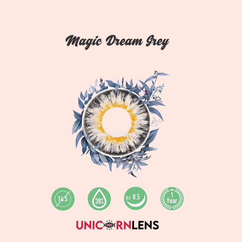Unicornlens Magic Dream Grey Colored Contact Lenses - Unicornlens