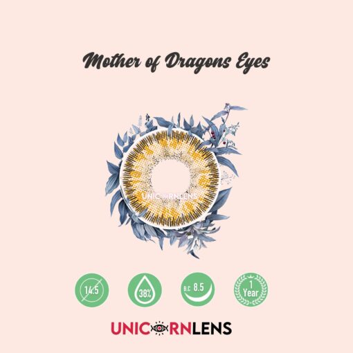 Unicornlens Mother Of Dragons Eyes Brown Colored Contact Lenses - Unicornlens