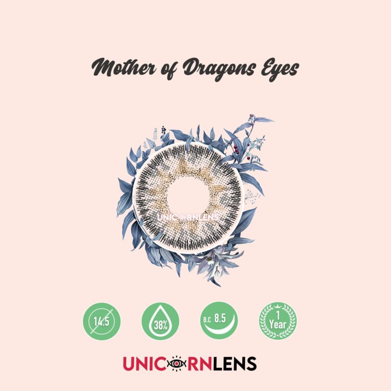 Unicornlens Mother Of Dragons Eyes Grey Colored Contact Lenses - Unicornlens