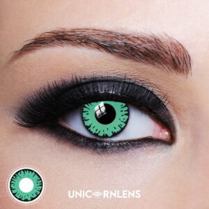 Unicornlens Scary Demon Green Eyes Contact Lens - Unicornlens