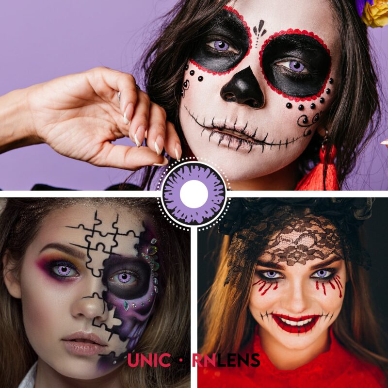 Unicornlens Scary Demon Purple Eyes Contact Lens - Unicornlens