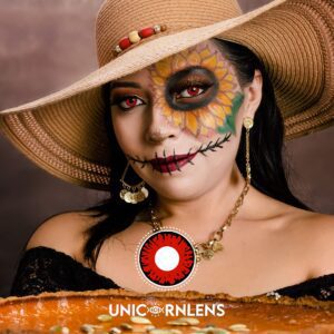 Unicornlens Scary Demon Red Eyes Contact Lens - Unicornlens