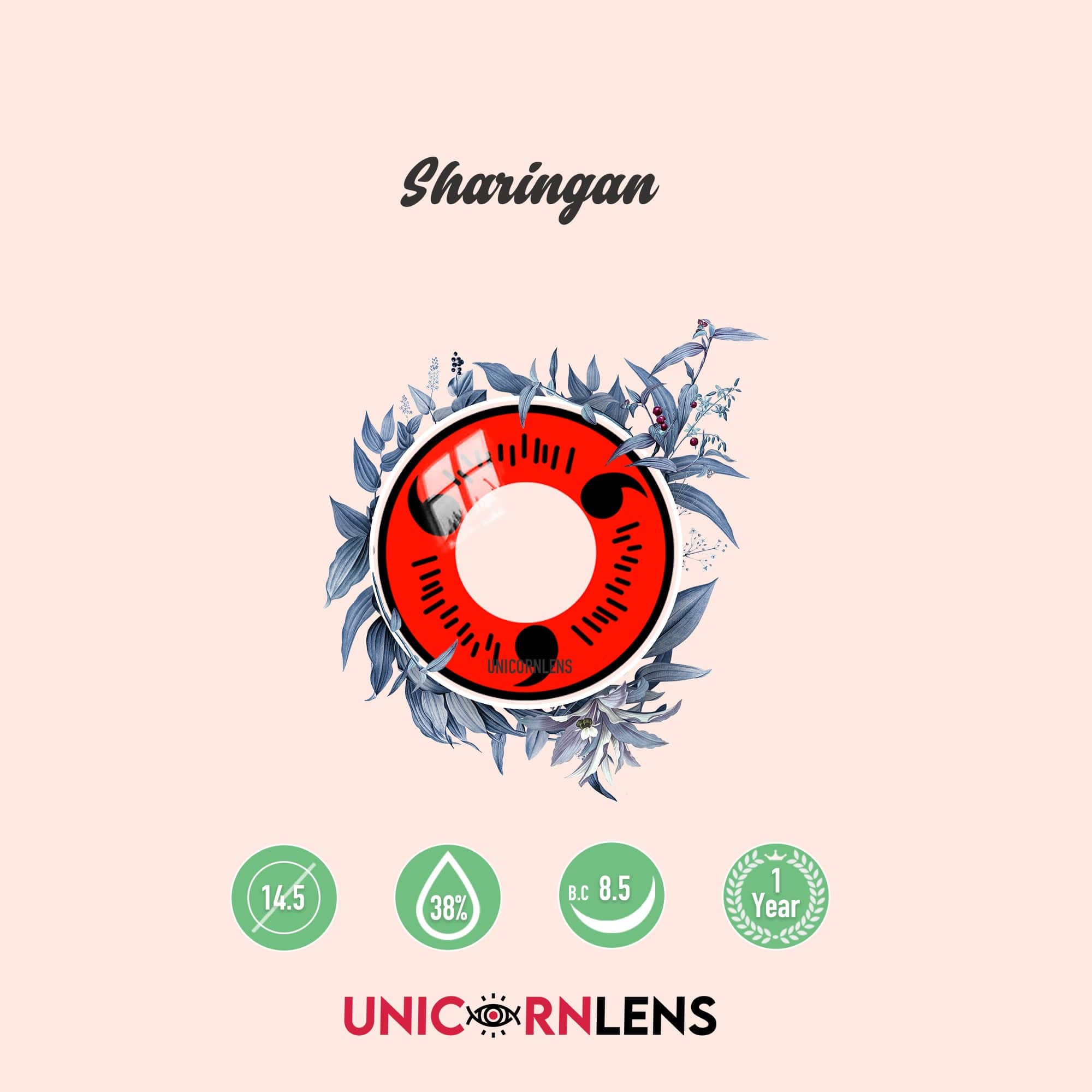 Uchiha Shisui Sharingan Contacts - Colored Contact Lenses