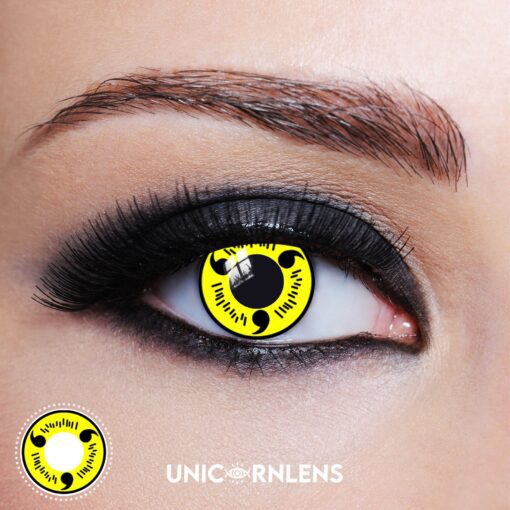 Unicornlens Sharingan Yellow Colored Contact Lenses - Unicornlens