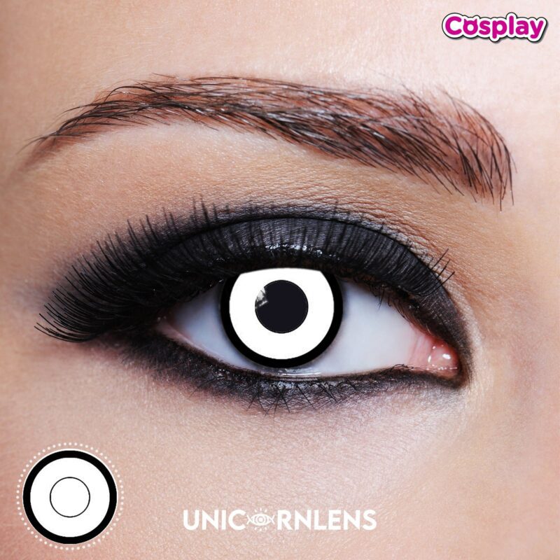 Unicornlens Zombie Eye White Colored Contact Lenses - Unicornlens