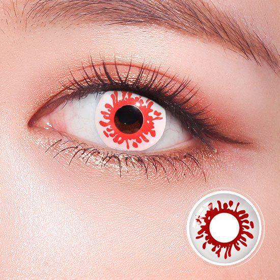 Unicornlens Blood Splat Halloween Lenses - Halloween Lenses - Colored Contact Lenses , Colored Contacts , Glasses
