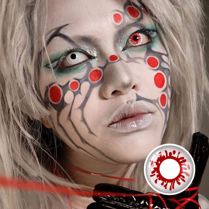 Unicornlens Blood Splat Halloween Lenses - Halloween Lenses - Colored Contact Lenses , Colored Contacts , Glasses