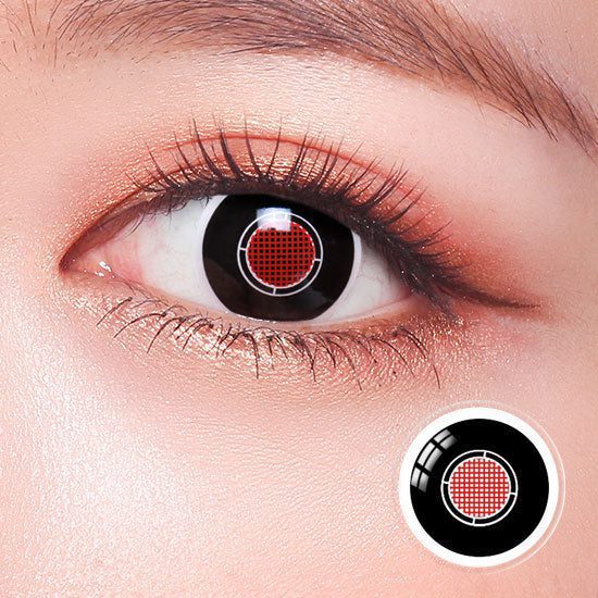 Unicornlens Black Robot Mesh Horror Contact Lenses - Contact Lenses - Colored Contact Lenses , Colored Contacts , Glasses
