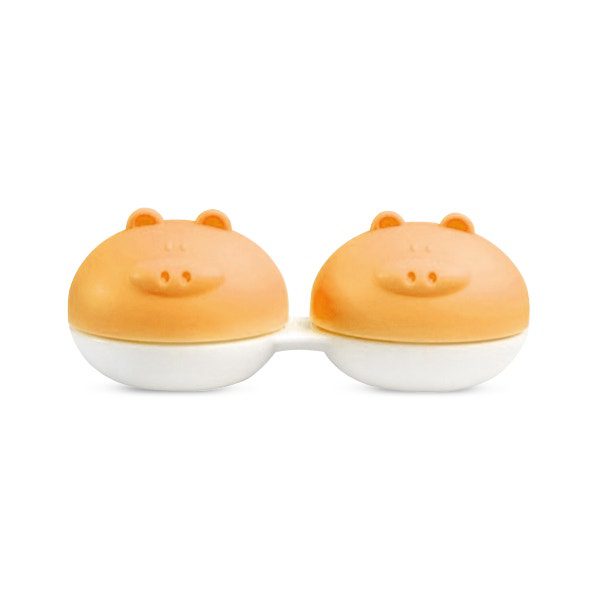 Unicornlens Orange Piggy Lens Case - - Colored Contact Lenses , Colored Contacts , Glasses