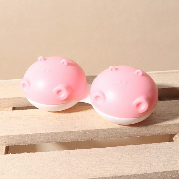 Unicornlens Pink Hippo Lens Case - - Colored Contact Lenses , Colored Contacts , Glasses