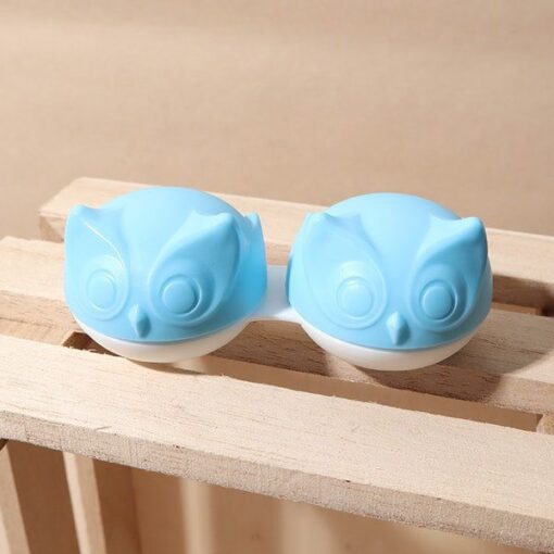 Unicornlens Blue Owl Lens Case - - Colored Contact Lenses , Colored Contacts , Glasses