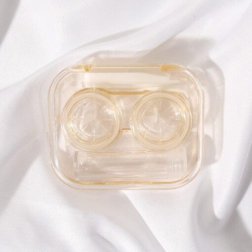 Unicornlens Ins Style Screwless Cap Lens Travel Kit (Pure Yellow) - - Colored Contact Lenses , Colored Contacts , Glasses