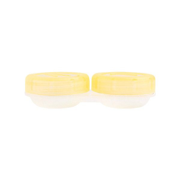 Unicornlens Transparent Lens Case (Yellow) - - Colored Contact Lenses , Colored Contacts , Glasses