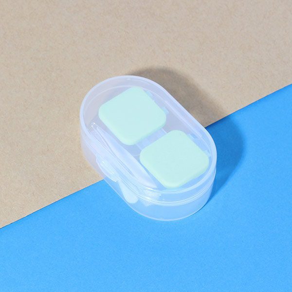 Unicornlens Flip Press Lens Case (Green) - - Colored Contact Lenses , Colored Contacts , Glasses