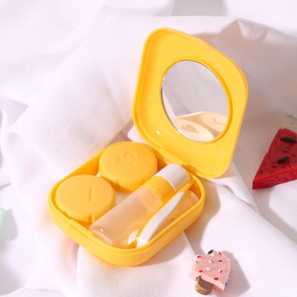 Unicornlens Mini Lens Travel Kit (Yellow) - - Colored Contact Lenses , Colored Contacts , Glasses