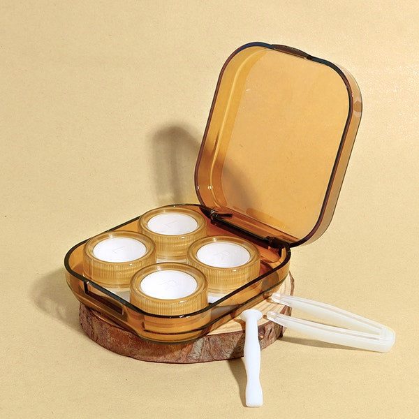 Unicornlens Scandi Duo Case Compact Lens Travel Kit (Brown) - - Colored Contact Lenses , Colored Contacts , Glasses